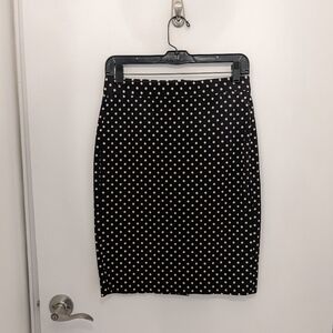 Polka Dot Pencil Skirt
